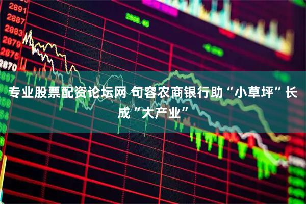 专业股票配资论坛网 句容农商银行助“小草坪”长成“大产业”